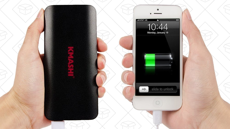 KMASHI 10,000mAh Battery Pack, $9 with code DZIBCBG3